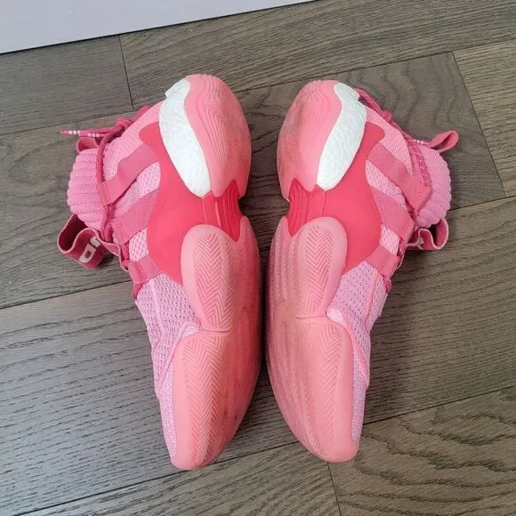 Pharrell Williams x adidas Originals Crazy BYW X Basketball Shoes in Pink EG7723 - Picture 8 of 16